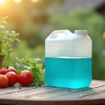 Préparation de bouillie bordelaise avec pulvérisateur de jardin