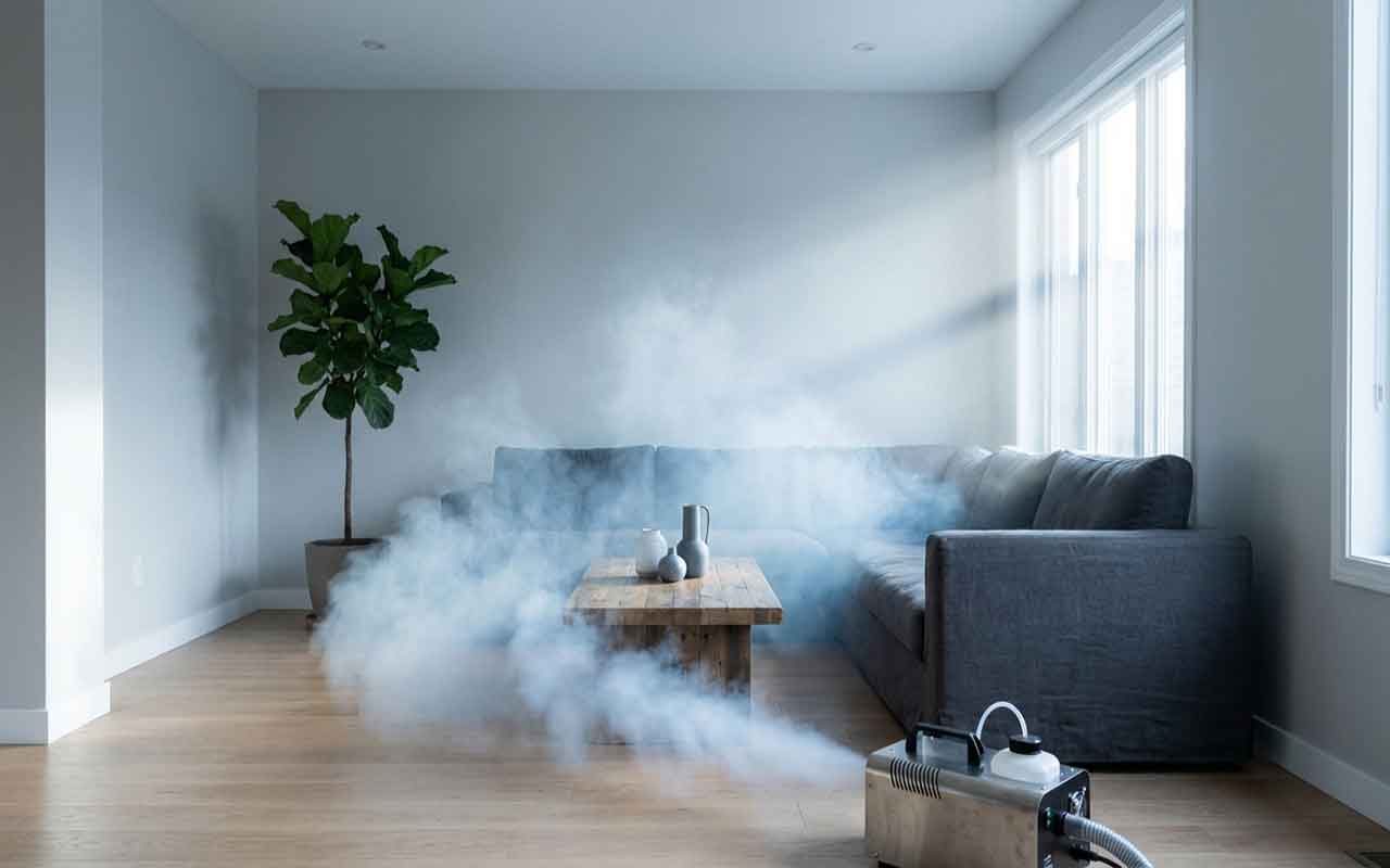 fumigation pour désinfecter une maison