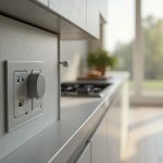 Installation d'une prise électrique pour plaque vitrocéramique dans une cuisine moderne