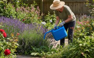 Un jardinier utilise de l'AdBlue pour désherber son jardin.