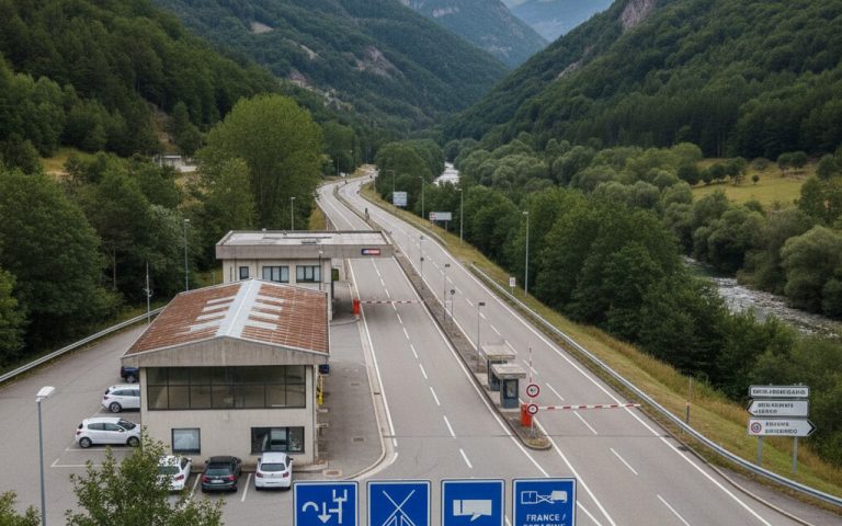 Contrôle douanier à la frontière Espagne-France sur le glyphosate.