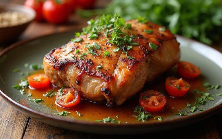 Illustration réaliste sur Sauté de porc Cookeo : recette facile et rapide au multicuiseur